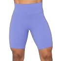 Sunzel No Front Seam High Waist Biker Shorts for Women, Squat Proof Yoga Workout Gym Bike Shorts