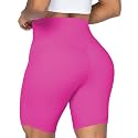 Sunzel No Front Seam High Waist Biker Shorts for Women, Squat Proof Yoga Workout Gym Bike Shorts