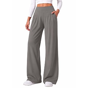 Sunzel Womens High Waisted Wide Leg Pleated