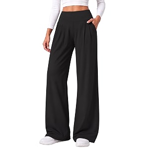 Sunzel Womens High Waisted Wide Leg Pleated