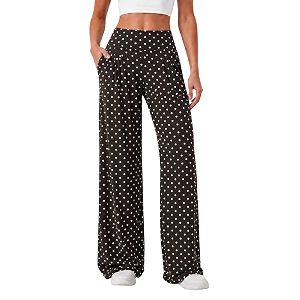 Sunzel Womens High Waisted Wide Leg Pleated