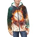 Suobstales Kids Soft Zip-Up Hoodie for Boys 6-16 Years Hooded Sweatshirt Fall Cardigan Jacket with Pockets