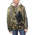 Suobstales Kids Soft Zip-Up Hoodie for Boys 6-16 Years Hooded Sweatshirt Fall Cardigan Jacket with Pockets