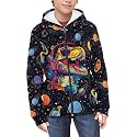 Suobstales Kids Soft Zip-Up Hoodie for Boys 6-16 Years Hooded Sweatshirt Fall Cardigan Jacket with Pockets