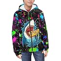 Suobstales Kids Soft Zip-Up Hoodie for Boys 6-16 Years Hooded Sweatshirt Fall Cardigan Jacket with Pockets