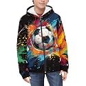 Suobstales Kids Soft Zip-Up Hoodie for Boys 6-16 Years Hooded Sweatshirt Fall Cardigan Jacket with Pockets