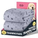 Pitpet Super Absorbent Washable Pee Pads for Dogs - 2-Pack Superior Reusable Puppy Pads Pet Training Pads 100% Waterproof Dog Pee Pad Protects Against Urine Leakage Non-Slip Grip