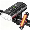 Super Bright 6 LED Bike Lights, 6400mAh USB C Rechargeable Bicycle Lights