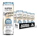 Super Coffee Espresso Vanilla, Iced Coffee, 20g Protein 0g Sugar, 11oz 12Pk