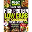 Super Easy High Protein Low Carb Diet Cookbook for Weight Loss: Quick & Simple Everyday Recipes to Burn Fat, Boost Metabolism, Stay Full & Eat Healthy Without the Hassle — Includes 60-Day Meal Plan