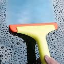 Super Flexible Silicone Squeegee - 2-in-1 Water Blade for Car & Shower Cleaning, Ergonomic Handle with Soft Blade for Streak-Free Glass, Mirror & Window Cleaning