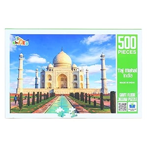 giant floor jigsaw puzzle fun puzzles for kids for age 10 and for adults educational 500 pieces puzzle games for focus memory building mental boost taj mahal india
