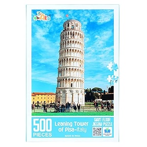giant floor jigsaw puzzle fun puzzles for kids for age 10 and for adults educational 500 pieces puzzle games for focus memory building mental boost tower of pisa italy