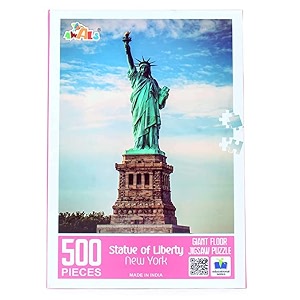 giant floor jigsaw puzzle fun puzzles for kids for age 10 and for adults educational 500 pieces puzzle games for focus memory building mental boost statue of liberty new york