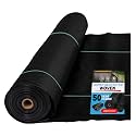 Super Geotextile Woven Geotextile Fabric for Driveway and Road Stabilization, Construction Underlayment, Erosion Control, Commercial Grade 50 Year for Gravel Roads and Pavers (12.5x30) Ships Folded