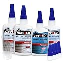 Super Glue Kits, Thin, Medium & Ultra Thick, 6 oz CA Glue for Woodworking