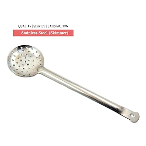 brand stainless steel jharaskimmerstrainer steel frying spoondeep fry for poorisabzivegetables 1 pcs