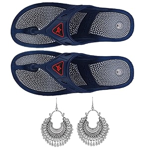 unisex acupressure slippers sandals for pain relief amp total health care blue-05