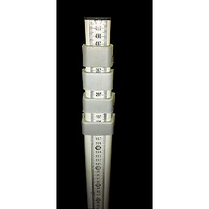 aluminum levelling staff 5 meter 4 fold and free cover with auto level tripod stand