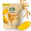Super Munchies Crunchy Mango Chips | Vacuum Cooked | No Added Sugar, No Salt | Vegan, Gluten-Free, No MSG, No Preservatives | Low Fat, Zero Cholesterol, Trans Fat Free | Healthy Snack (Pack of 3)