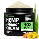 Super Natural Goods Magic Hemp Cream with Hemp Oil, Turmeric, Arnica & Menthol – Botanical Cream with a Cooling Sensation for Localized Application (16oz)