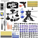 Super PDR 169PCS Dent Puller Kit Paintless Removal Set with 100W Glue Gun and Slide Hammer - for Repairing Car Dents Hail Damage and Door Dings on Auto Body Surface Washing Machine Fridge