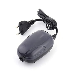 rizopets super silent fish tank oxygen pump with 2 air stones amp pipe quiet aquarium bubbler aerator single outlet