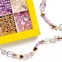 Super Smalls Super Gems Pink Bead Kit – DIY Jewelry Kit for Kids with Alphabet Beads, Pink &amp; Purple Beads