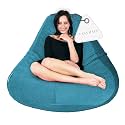 Super Soft Fabric Bean Bag Prefilled 5 XL- Sea Blue