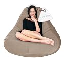 Super Soft Fabric Bean Bag Prefilled 5 XL- Cream
