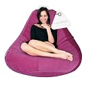 Super Soft Fabric Bean Bag Prefilled 5 XL- Pink