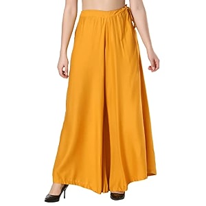 Super Soft Flared Solid Rayon Sharara In