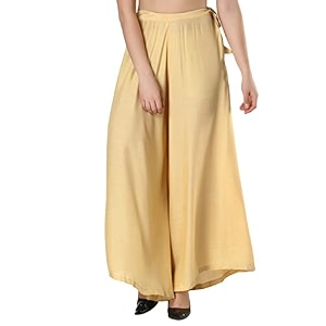 Super Soft Flared Solid Rayon Sharara In