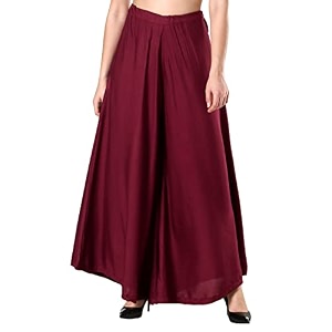 Super Soft Flared Solid Rayon Sharara In