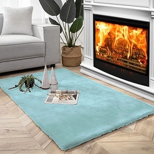 Super Soft Rabbit Fur Silk Wool Carpet
