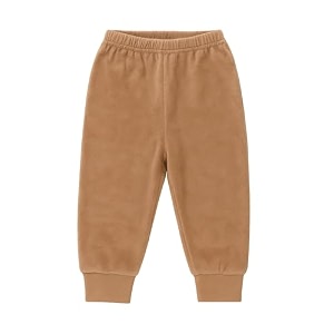 super soft thermal pajamas for kids  warm winter wear bottoms for boys amp girls  skin-friendly stretchable amp breathable  1 to 7 years in numeric 20 light brown