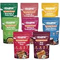 Gladful Super Sprouted Breakfast Combo, Healthy Millets Mix Breakfasts No Maida, No Palm Oil, Vegan, Diabetic Friendly, Low GI, Low Carb - Pack of 8