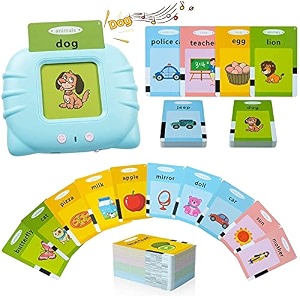 super toy 112 talking flash cards educational toy for 3 years old baby early learning educational electronic interactive montessori birthday gift for pre school children