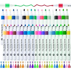 super toy 48 shades acrylic color markers pen water colour paint pens for wood canvas stone rock painting glass ceramic surfaces diy crafts making art supplies