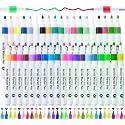 SUPER TOY 48 Shades Acrylic Color Markers Pen Water Colour Paint Pens for Wood, Canvas, Stone, Rock Painting, Glass, Ceramic Surfaces, Diy Crafts Making Art Supplies