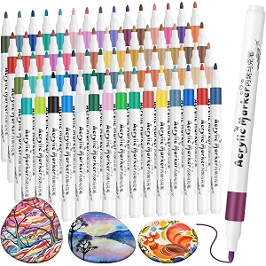 super toy 60 shades acrylic color markers pen water colour paint pens for wood canvas stone rock painting glass ceramic surfaces diy crafts making art supplies