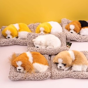 super toy cute sleeping dog plush toy dog soft toy gift for kids car dashboard accessories