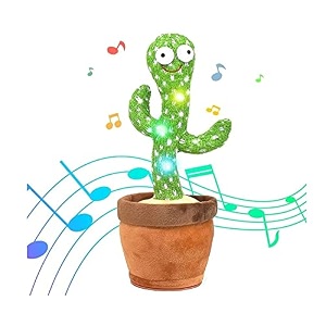 super toy dancing talking cactus toys for baby boys and girls singing mimicking recording repeating what you say cactus electronic light up plush toy