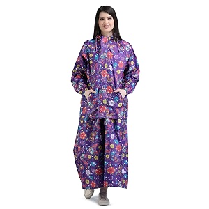 super women39s reversible waterproof raincoat skirt and top with hood and carrying pouch for ladies pst 334