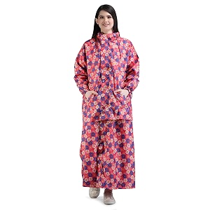super women39s reversible waterproof raincoat skirt and top with hood and carrying pouch for ladies pst 334
