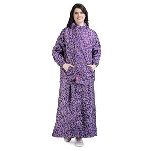 super women39s reversible waterproof raincoat skirt and top with hood and carrying pouch for ladies pst 334