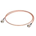 Superbat CB Coax Cable 3ft RG142 UHF Male PL-259 to UHF Male PL-259 Jumper