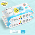 Superbottoms 99 Pure Water Baby Wipes 