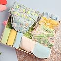 SuperBottoms Combo Pack: 1 Freesize UNO, 3 Dry Feel Langot, 1 Booster Pad, 3 Easy Clean Top Sheets | Birthday Gift for 1-Year-Old Baby Girl &amp; Boy | Pack of 9 Items