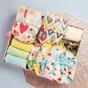 SuperBottoms Gift Combo Pack of 2 Newborn UNO, 3 Dry Feel Langot, 1 Booster Pad, 3 Easy Clean Top Sheets &amp; Keychain| Baby gift set for newborn | Baby shower gift for parents| Pack of 12 items